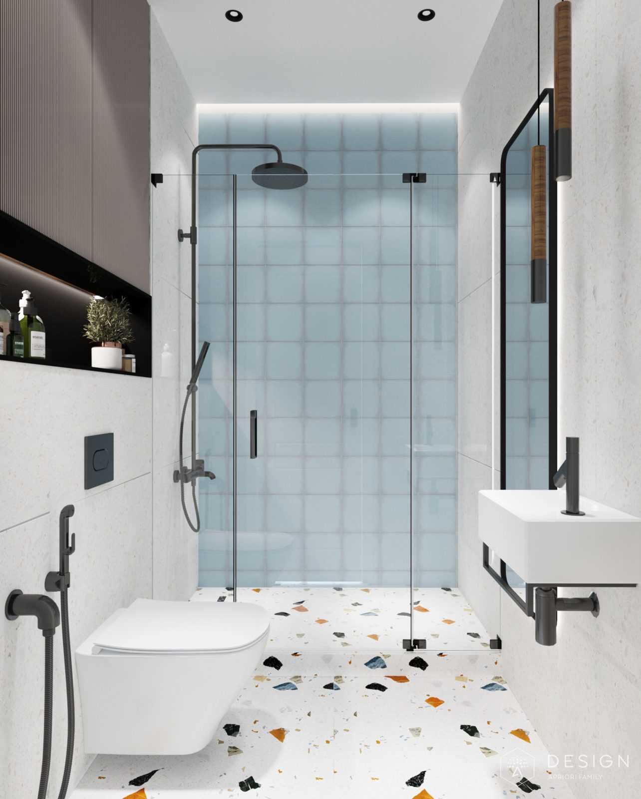Акцентные элементы в дизайне интерьера ванной